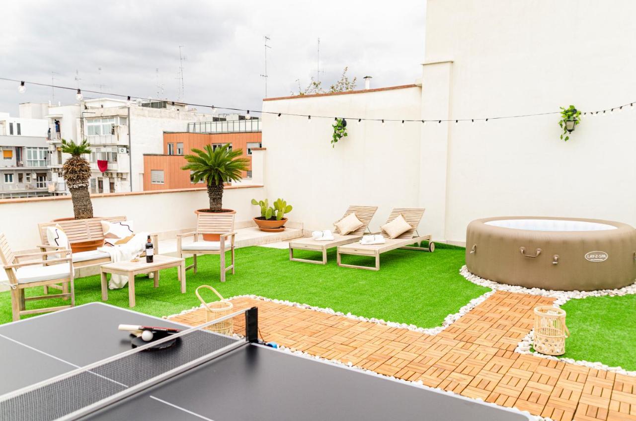 Apartamento Apulialux Private 100Mq Rooftop Oasis W Jacuzzi Bari Exterior foto